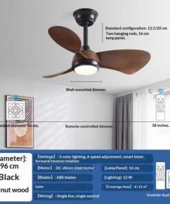 Alternative view of Living Room Retro Nordic Inverter Ceiling Light