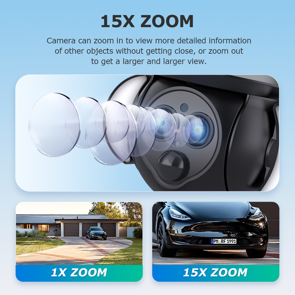 15X Zoom Gun Ball Linkage WiFi Camera - Image 4
