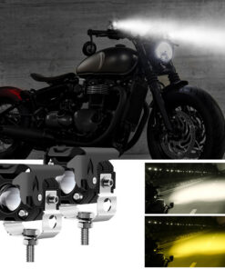LED Bi-color Yellow And White Light External Work Light Motorcycle Light