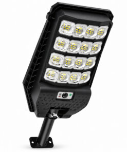 Solar Powered Motion Sensor Outdoor Light W7208 4 Black For Garden Yard Street Wall LED