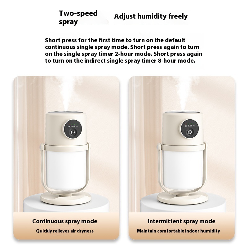 Smart Home Large Capacity Atomizer USB Mute Night Light Humidifier - Image 3
