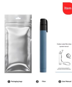 Alternative view of Outdoor Water Purification Filter Survival Portable Straw Water Filter Wilderness Water Purification Tool