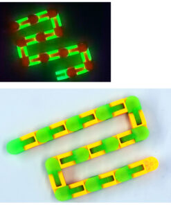 Luminous 24 Sections Decompression Bicycle Chain Track Variety Folding 36 Sections And 48 Sections Chain - Image 4