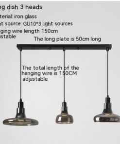 Creative Glass Shadow Chandelier LED Lighting Fixture - Image 7