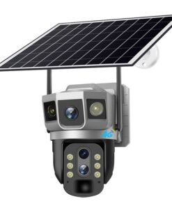 Alternative view of V380 Three-screen 4G Household Outdoor 10 Times Zoom Night Vision HD Smart Monitor Camera