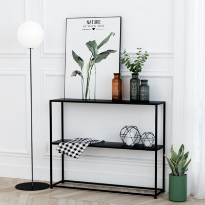 Nordic-style Wrought-iron Bedroom Room Divider Shelving Unit