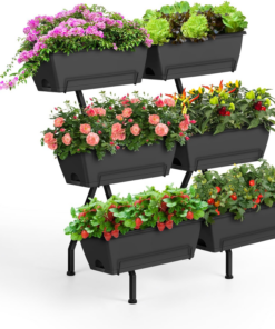 Vertical Raised Garden Bed for Gardening 6 Garden Planter Boxes with Legs