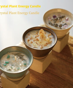 Alternative view of Komori Crystal Plant Aromatherapy Candle Indoor Home Fragrance