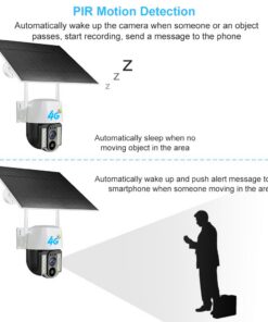 Alternative view of V380 New Arrival 3MP Wireless WiFi Security CCTV Camera Night Vision Sim Card Solar 4G  Outdoor
