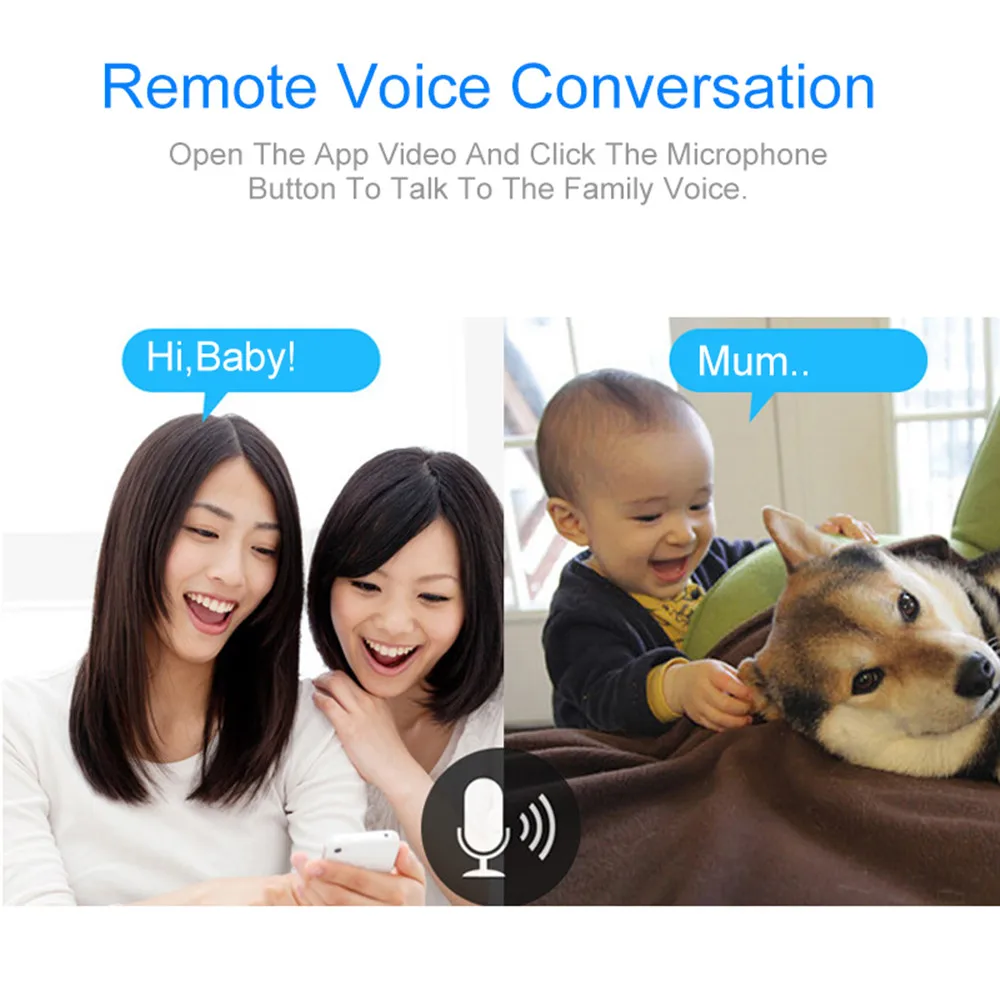 Home Security Camera Baby Monitor Smart WiFi Camera Bebe Audio Record Surveillance HD Mini CCTV IP Camera Wireless 720P - Image 3