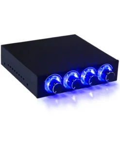 Fan Speed Controller 4 Channel W/ LED Controls Up To 4 Sets Of PC Computer Fans GDT Controller And CPU HDD VGA