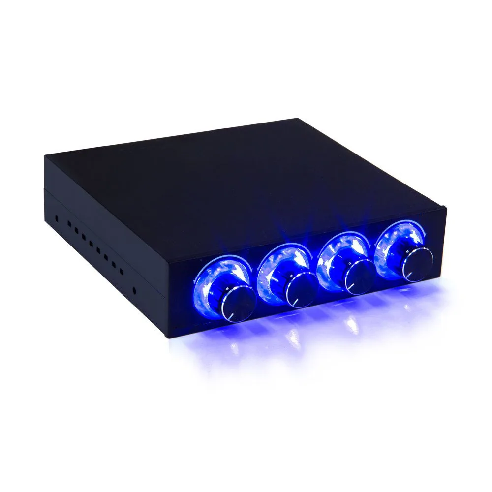 Fan Speed Controller 4 Channel W/ LED Controls Up To 4 Sets Of PC Computer Fans GDT Controller And CPU HDD VGA