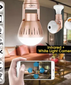 Alternative view of 200W  Camera Bulb Lamp light Wireless 2MP HD 360 Degrees Panoramic Light Home Cctv Security Video Surveillance Wifi  Camera