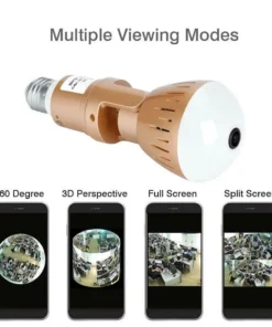 200W  Camera Bulb Lamp light Wireless 2MP HD 360 Degrees Panoramic Light Home Cctv Security Video Surveillance Wifi  Camera - Image 8
