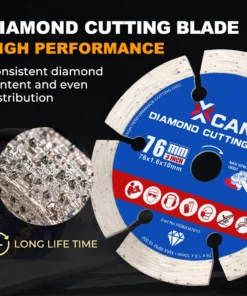 Alternative view of CMCP 1PC 76mm Mini Saw Blade Diamond Disc Cutting Concrete Wood Mental Tile Cutter Granite 3inch Glass Marble Cutting Disc