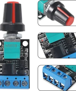 Alternative view of 5V 12V 10A Voltage Regulator PWM DC Motor Speed Controller Governor Stepless Speed Regulator LED Dimmer Power Controller
