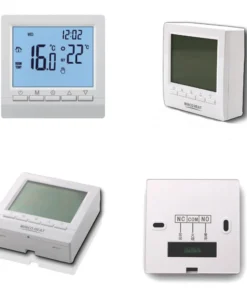 Alternative view of MINCO HEAT Programmable Gas Boiler Heating Temperature Regulator Hand Controller AA Battery Thermostat with Kid Lock