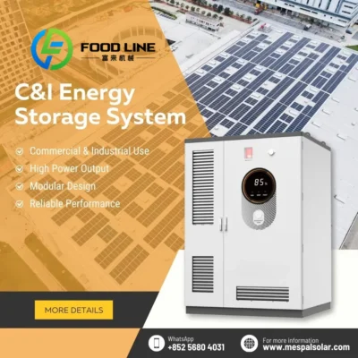 125KW 261KWH Energy Storage System Off Grid Solar Power BESS Container Photovoltaic Utility Scale Battery Storage Customize