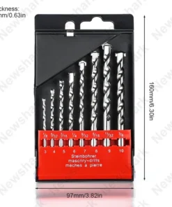 1 Set Multi Functional Concrete Wall Cement Brick Drill Bits Alloy Impact Drill Bits Straight Shank Construction Drill Bits - Image 7