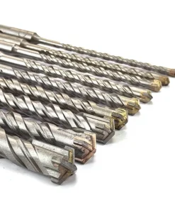 Alternative view of 1Pc Concrete SDS Plus bit Cross Cutter head double auger Hammer 110mm 160mm 200mm Wall Brick Block Electric Hammer Masonry Bit