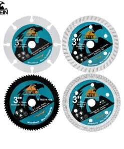 Alternative view of Dia 3inch 75mm Cutting Disc Set Mini Saw Blade Wood Steel Concrete Granite Glass Tile Hand Tool 3 Inch Saw Blade Cutter Ceramic