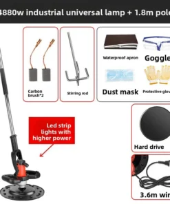 Concrete Power Trowel Troweling Machine 220V Wall Putty Grinder Surface Leveling for Floor Cement Finishing - Image 15