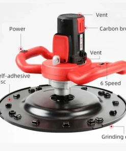 Alternative view of 2880W 4880W Wall Smoothing Polishing Machine 220V 6 Speeds Electric Cement Mortar Trowel Concrete Leveling Mixer Machine