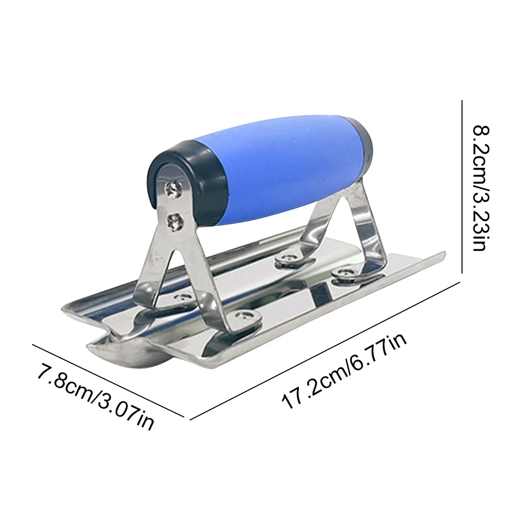 Concrete Hand Edger Or Groover Concrete Tools Stainless Steel with Soft Grip Plaster Stucco Cement Finishing Tool Pool Trowel - Image 5