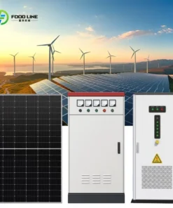 Alternative view of Hybrid Solar System Grid Tied Off Grid with Energy Storage for Commercial Industrial Facility Backup Custom
