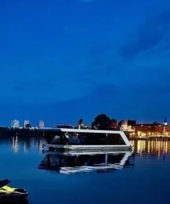 Alternative view of 2026 New Design HB-1200 Advanced Home Automation Smart Cabin Cruiser Best Modern Floating Home for Waterfront Living  Boat House