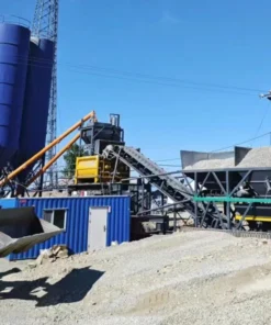 Fast Portable Dry Mix Batch Concrete Plant Mobile Dry Concrete Batch Plant Production Line Motor Engine Concrete Batching Plant - Image 4