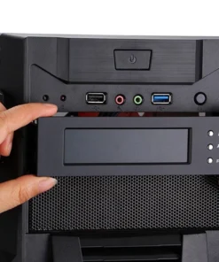 Alternative view of fan temperature controller 5.25Inch Fan Speed Controller Computer Case Fan Thermostat Perpetual Calendar Screen Display Drive Ba