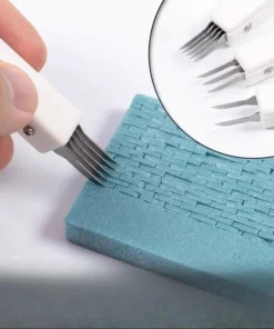 Alternative view of Scene Brick Wall Texture Parallel Equidistant Cutting and Engraving Knife DIY Model Brick Block Carving Assembly Universal Tool