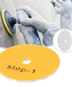 Alternative view of 1 PC 4 Inch 100mm Dry/Wet Diamond 3 Step Polishing Pads Granite Concrete Marble Polishing Use Grinding Discs Set Power-Tools