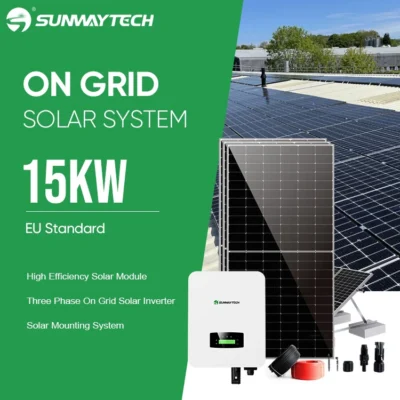 On-grid Hybrid Power Solar Energy System 15 10 Solar System Complete Solar Energy System Kit For A House