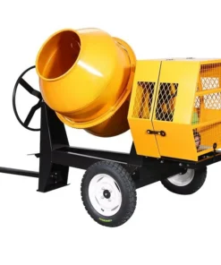 300/400/500L Cement Mixer Movable Self Loading Diesel Powered Concrete Mixer for Construction