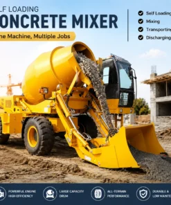 Diesel Engine Concrete Mixer With Pump Mobile Pumping Machine For Rural Building High Pressure Portable Cement Mixing Equipment