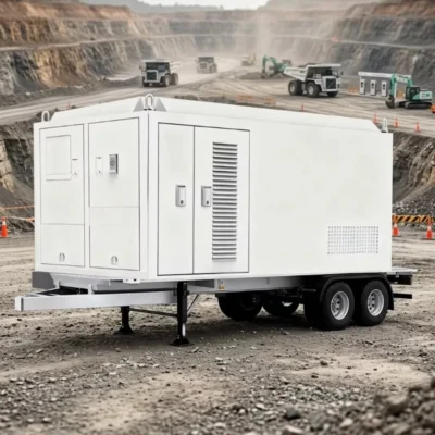 C I BESS Manufacturer 261kWh Mobile Energy Storage System Integrated EV Charging with PCS EMS BMS Custom