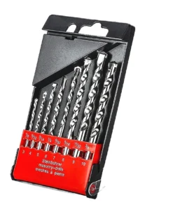 1 Set Multi Functional Concrete Wall Cement Brick Drill Bits Alloy Impact Drill Bits Straight Shank Construction Drill Bits