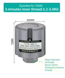Automatic Water Pump Controller Switch 3/8'' Booster Pump Pressure Switch Single Contact Pressure Controller - Image 5