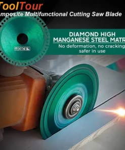 Composite Multifunctional Cut Saw Blade Circular Disc Diamond Ceramic Tile Glass Wood Marble PVC Ultra Thin Angle Grinder 100mm