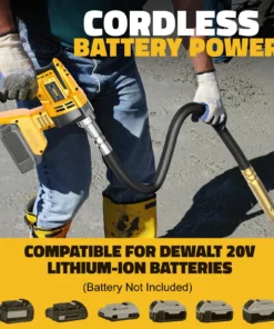 For Dewalt 20v battery Electric Concrete Mixing Tool Brushless Cement Soil Concrete Vibrator High Power Concrete Mixer Vibrator