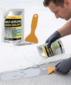 100g Waterproof Concrete Cracks Filler, Self-Leveling Sealant, Fast-Drying Cement Sealant for Outdoor Driveway Sidewalk Patios