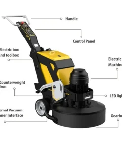 Alternative view of 856Mm 25hp concrete grinder 220v 380v 440v vacuum interface concrete grinder