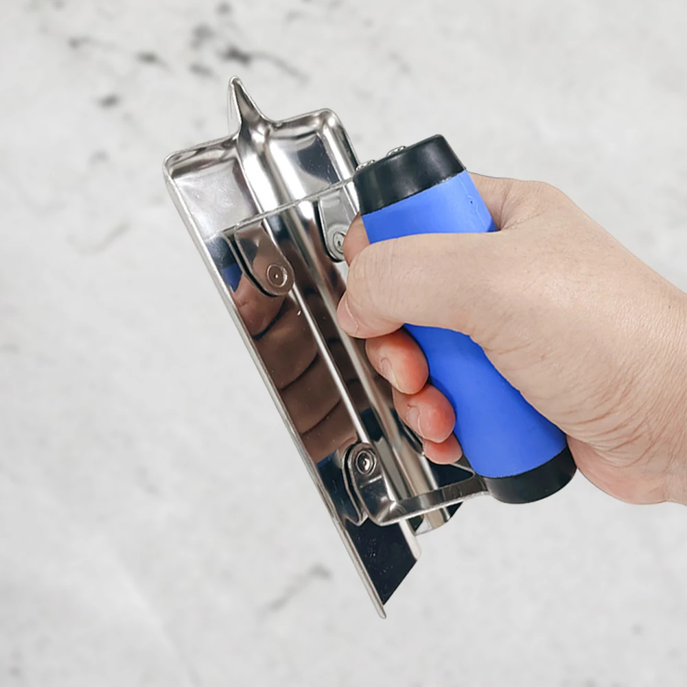 Concrete Hand Edger Or Groover Concrete Tools Stainless Steel with Soft Grip Plaster Stucco Cement Finishing Tool Pool Trowel - Image 3