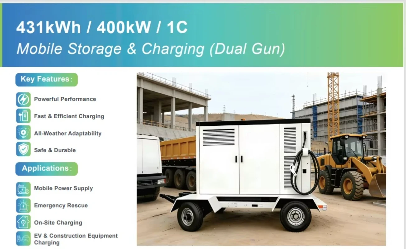 OEM 400kW 431kWh Mobile C I Energy Storage ESS with EV Charging All in One Intelligent Management Solution Custom - Image 4