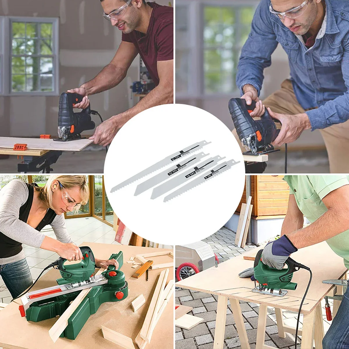 10Pcs Reciprocating Saw Blades Multi-Purpose Saber Saw Handsaw for Wood Metal Plastic Pipe Cutting Power Tool Accessories - Image 5