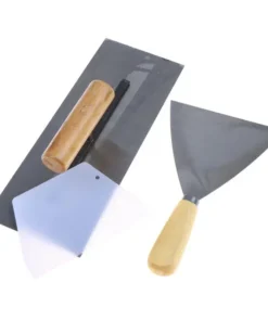 3 Pcs Trowel Scraper Tool Concrete Hand Masonry Heavy Duty Paint Wood Garden Trowels Tools Power Professional Plastering Tool - Image 4