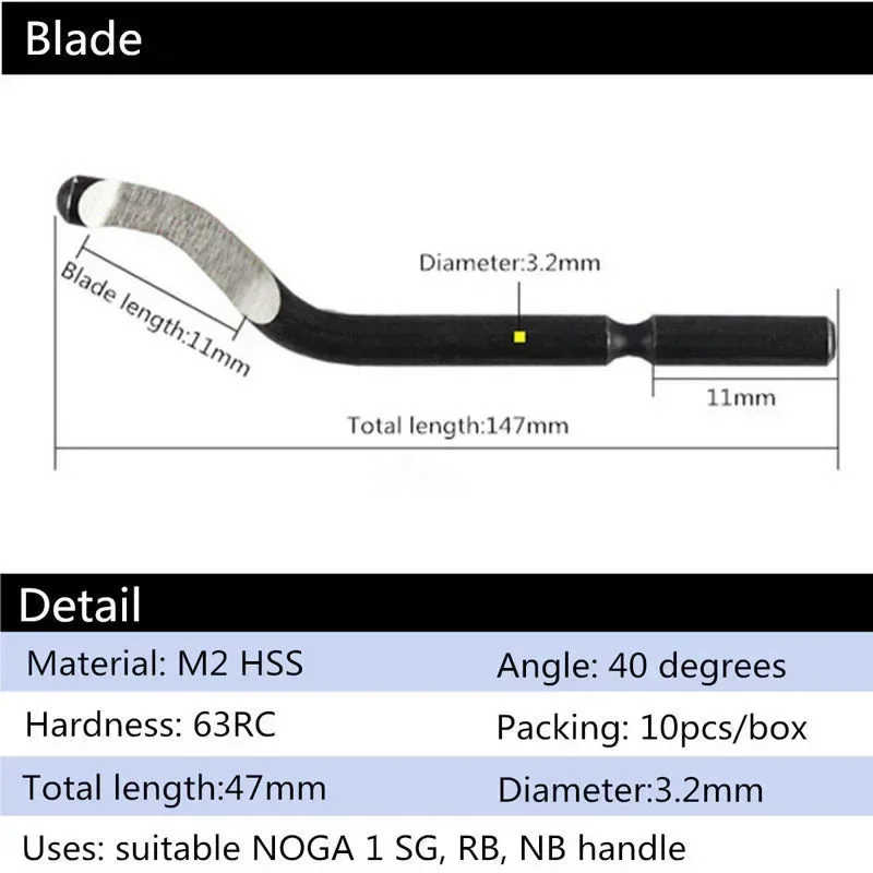 Trimming Knife Scraper Deburring Tool Deburring Cutters Set Burr Remover Hand Tool for Wood Plastic Aluminum Copper and Steel - Image 5