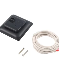 Black Digital Room Thermostat 230V With 300cm Sensor For Gas Boiler Hot Water Floor Heating Temperature Controller